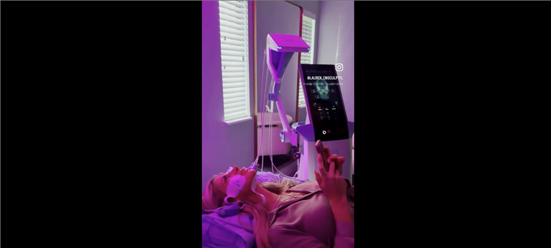 The lovely Lauren came into the studio and tried #EMFACESUBMENTUM for the first time!🎉 Emface ...